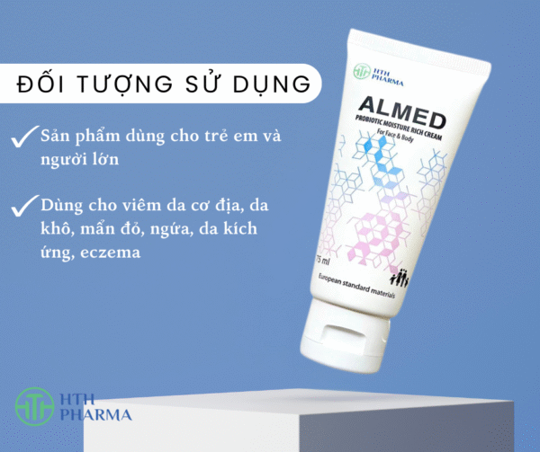 Kem giữ ẩm, làm mịn, dịu da ALMED cho mặt và cơ thể – 75ml - Hình ảnh 4